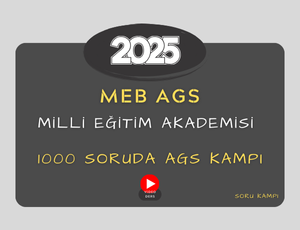 2025- MEB AGS 1000 SORUDA AGS SORU KAMPI