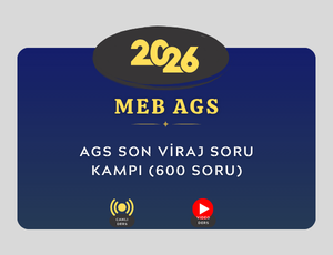 2026-AGS SON VİRAJ SORU KAMPI (600 SORU)
