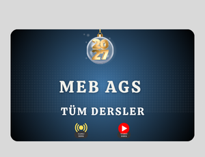 2027-MEB AGS TÜM DERSLER (Kitaplı/Kitapsız)